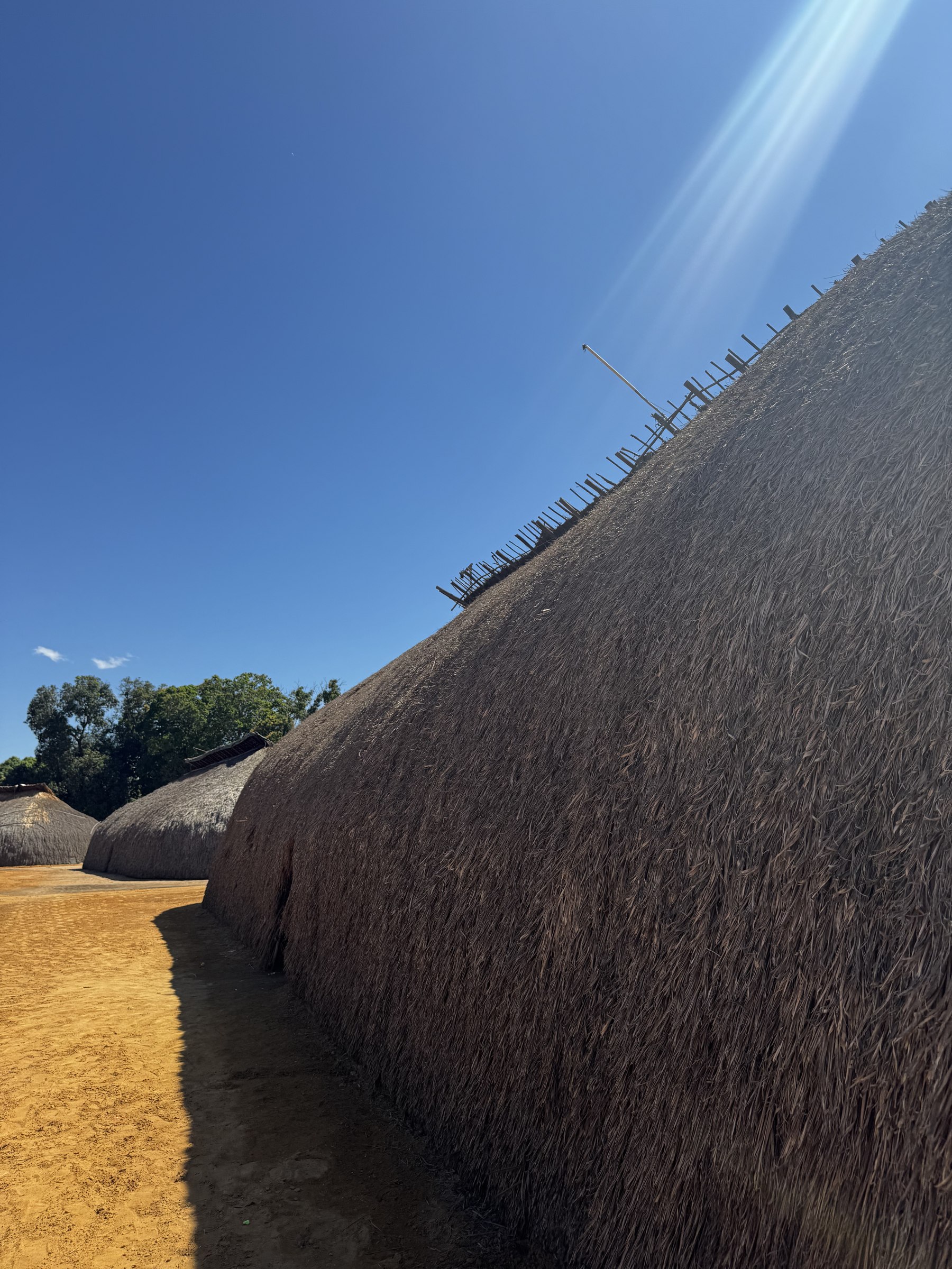 Caminho na aldeia