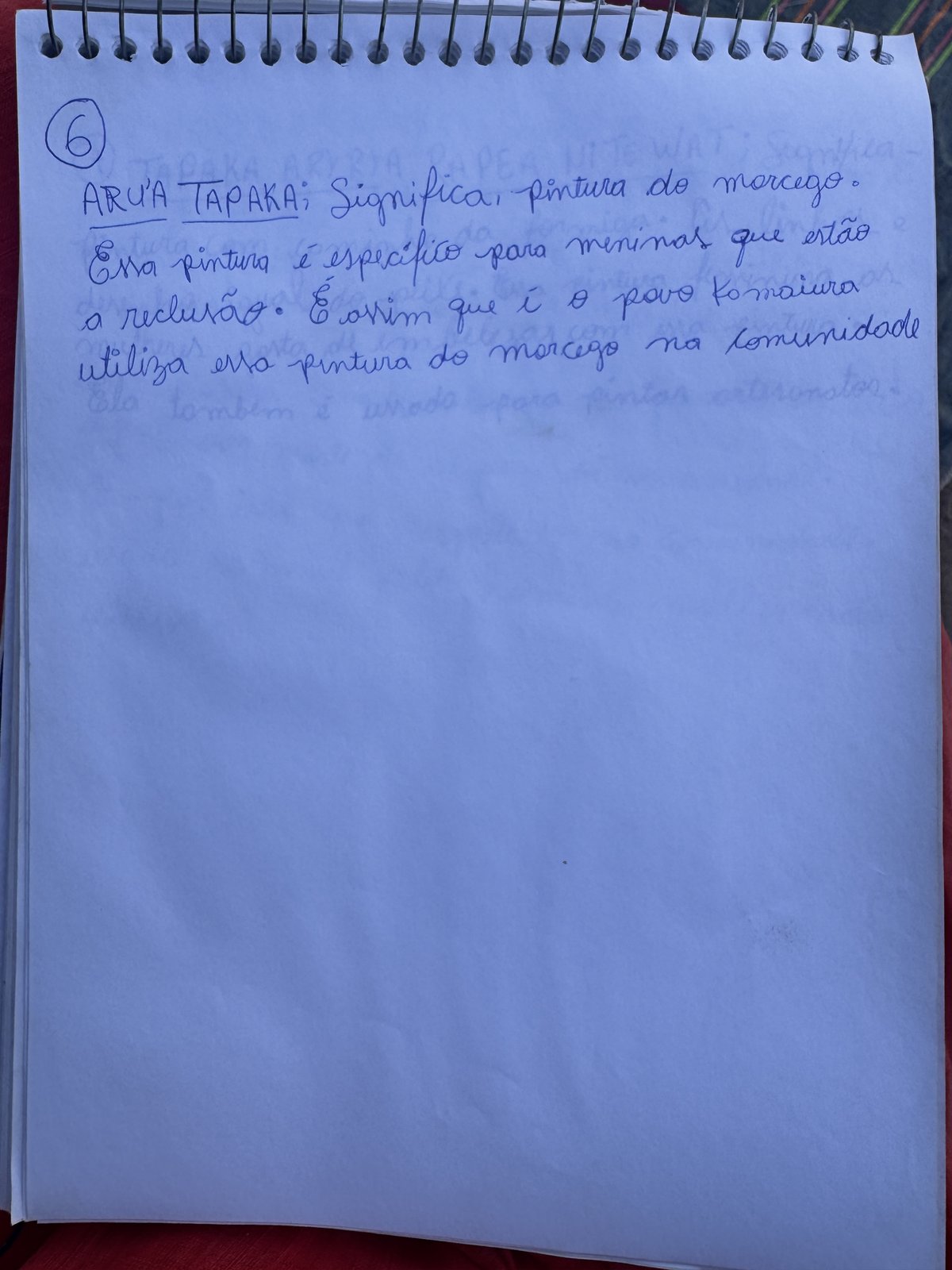 Ficha manuscrita 7 — TAPAKA ARYRYA RAPEA NITE WAT