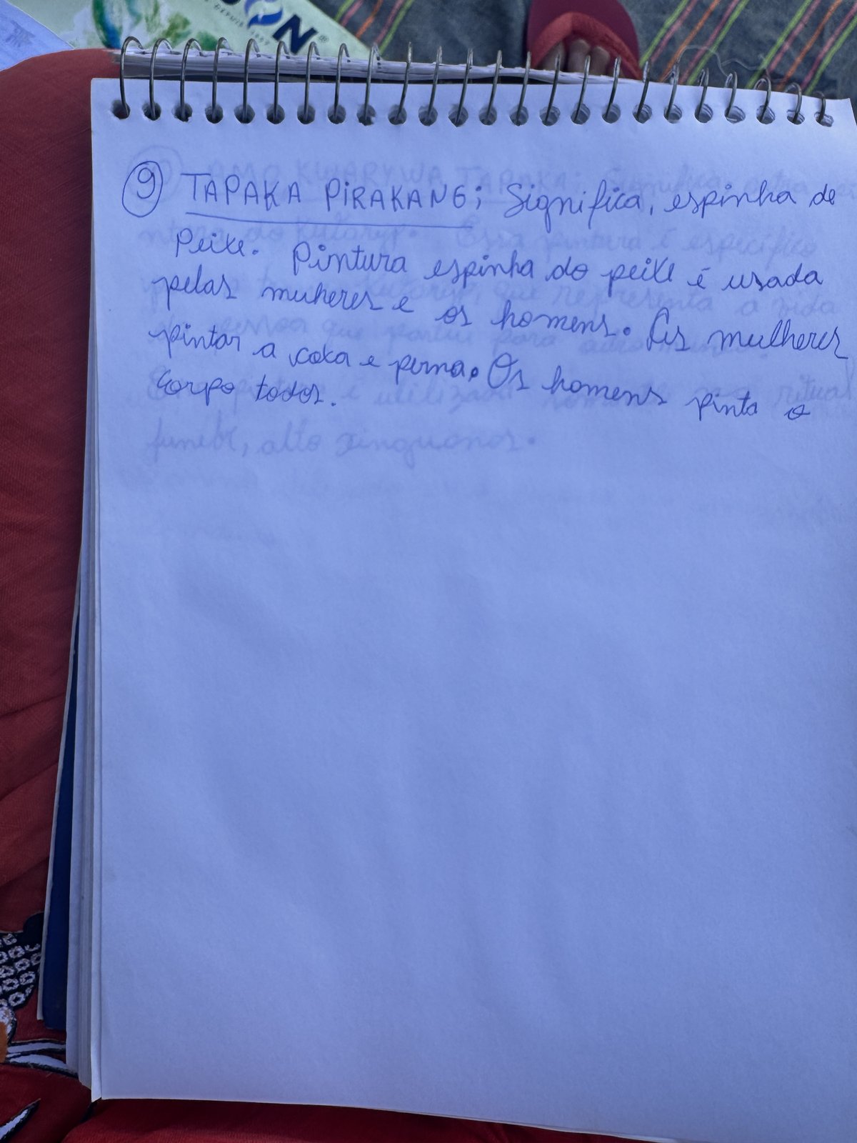Ficha manuscrita 10 — AMO KWARYWA TAPAKA