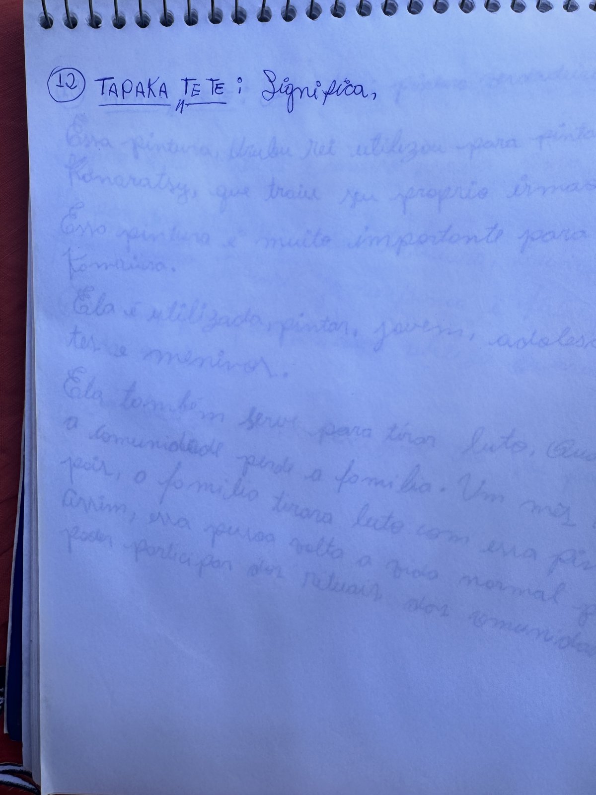 Ficha manuscrita 13 — TAPAKA A'ETE